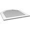 Ekena Millwork Octagonal Top Surface Mount PVC Gable Vent w/ 3-1/2"W x 1"P Standard Frame, 32"W x 34"H GVPOT32X3401SN - alternate 5